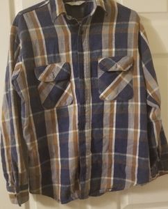 FIVE BROTHER FLANNEL LONG SLEEVE SIZE MED GREAT CONDITION MADE IN USA